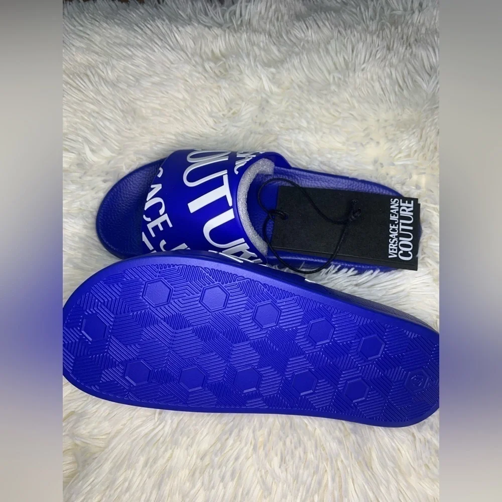 NWT MENS VERSACE JEANS COUTURE LOGO SLIDE